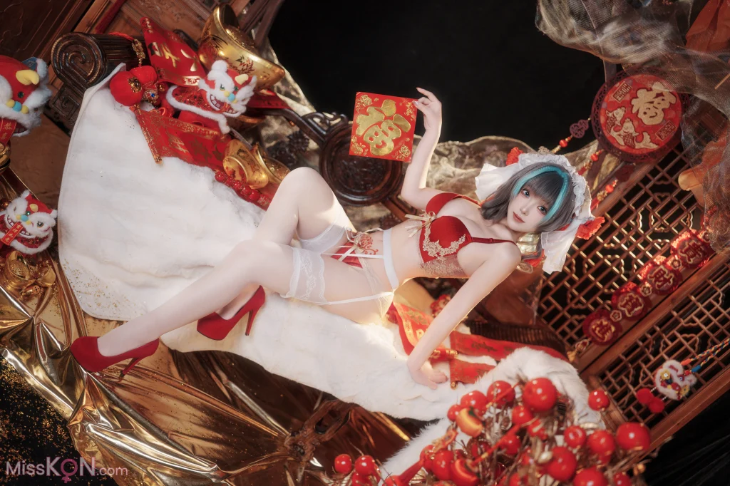 Coser@Bangni邦尼: 碧蓝航线 柴郡新春旗袍 (81 photos + 8 videos) – Page 2