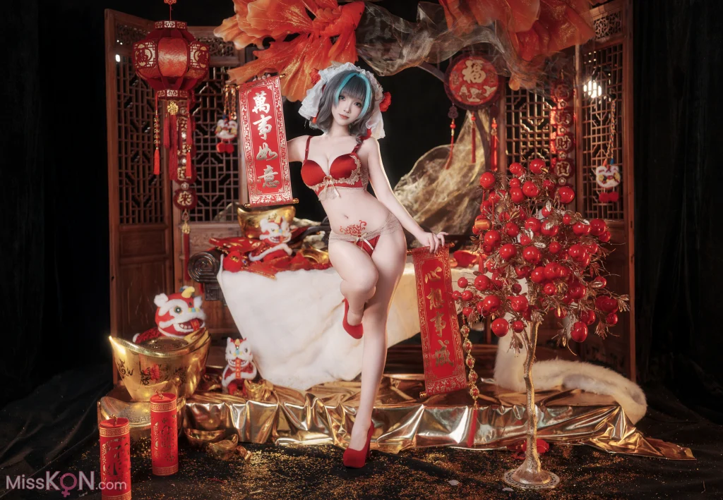 Coser@Bangni邦尼: 碧蓝航线 柴郡新春旗袍 (81 photos + 8 videos) – Page 3