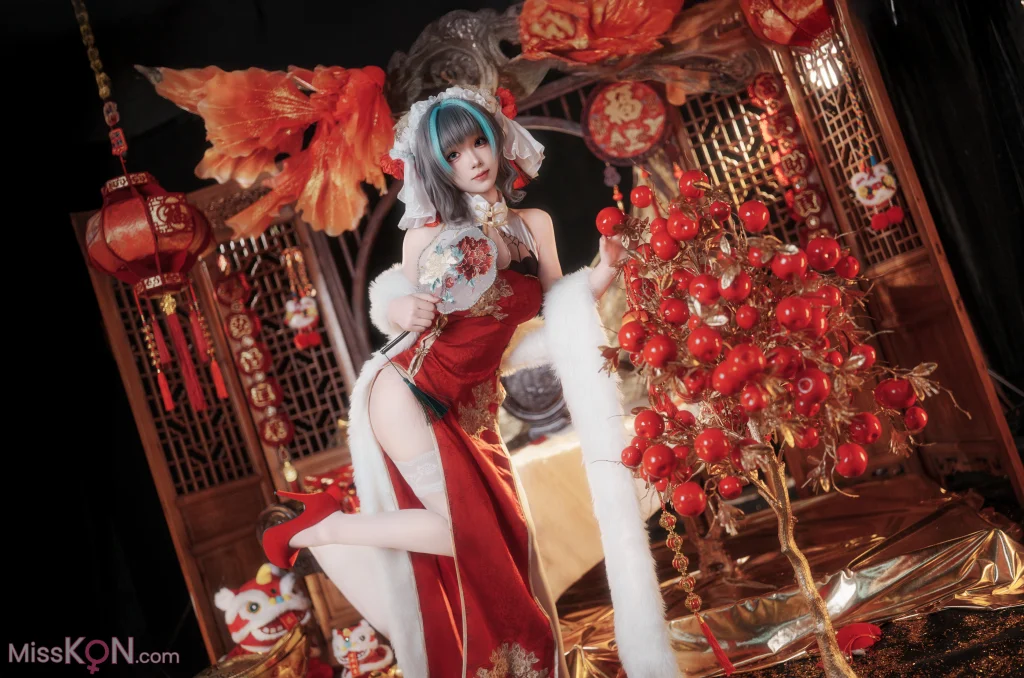 Coser@Bangni邦尼: 碧蓝航线 柴郡新春旗袍 (81 photos + 8 videos) – Page 3