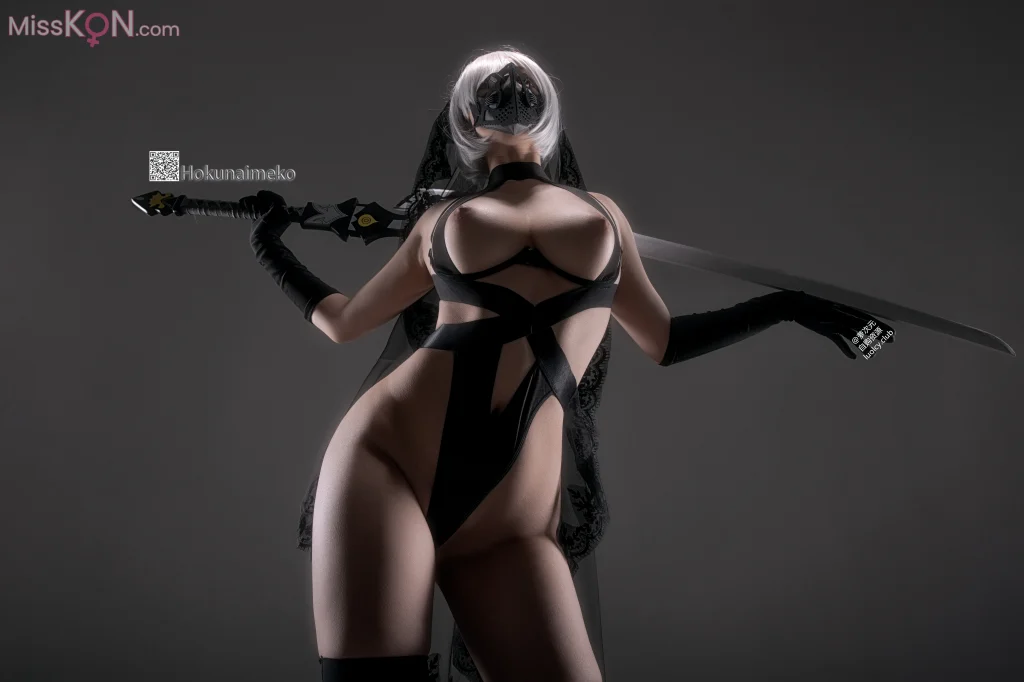 Coser@Hokunaimeko (北乃芽子): 8K 火华NieRAutomata_2B (71 photos + 2 videos)