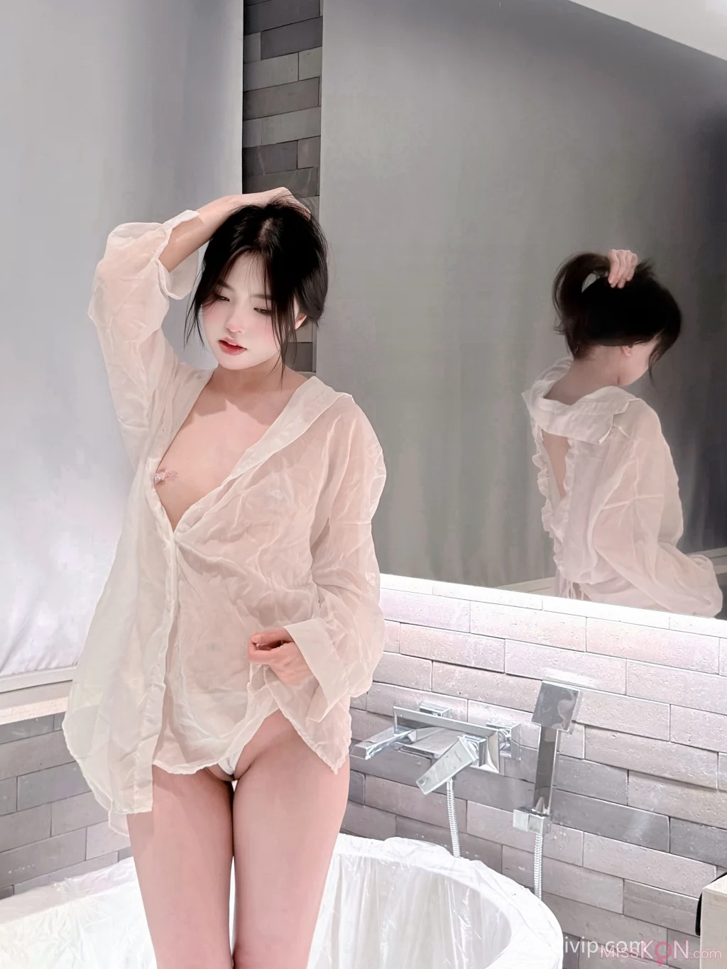 Coser@你的真真u: Cos白衬衫 (66 photos + 2 videos)
