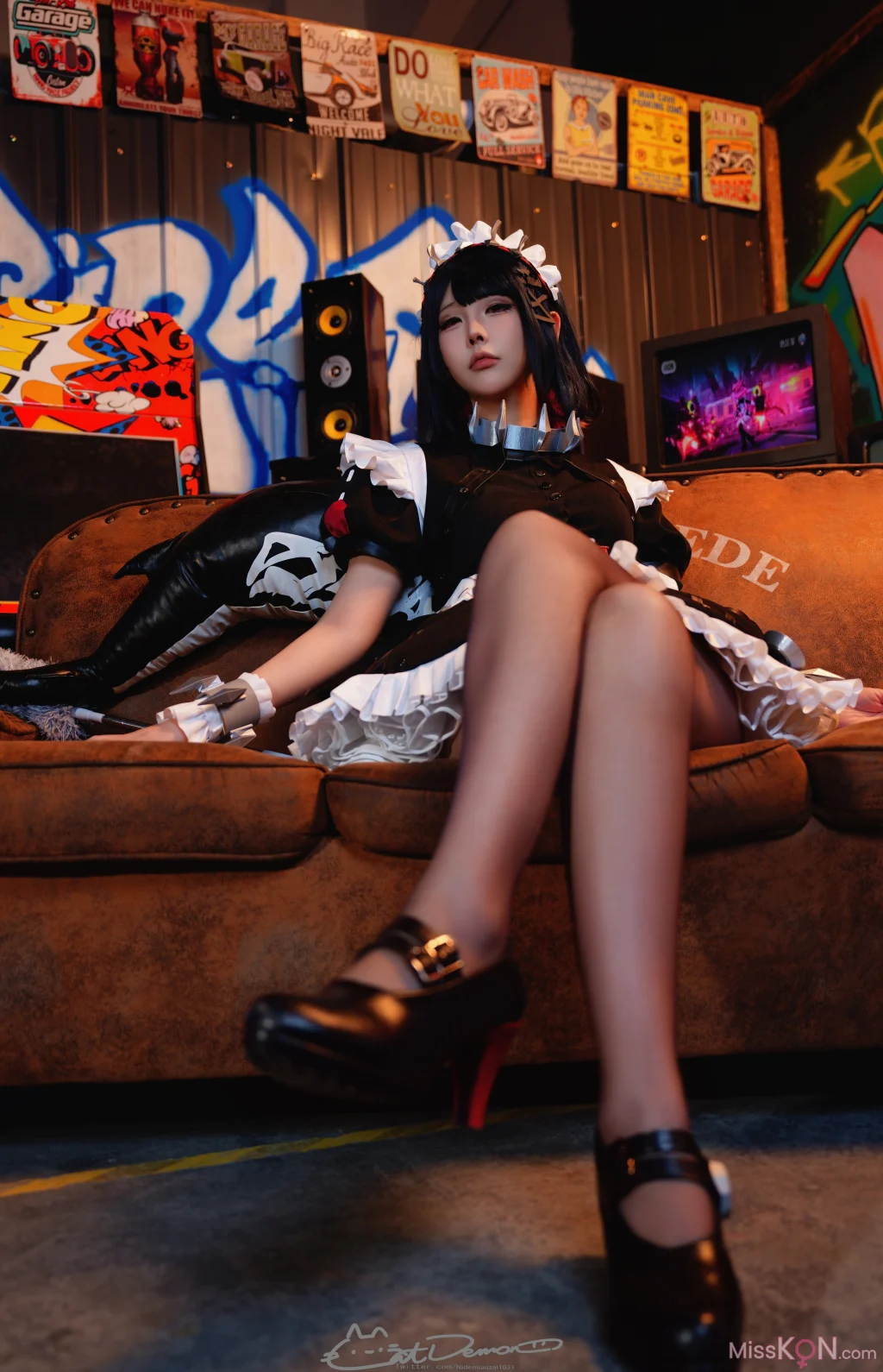 Coser@CatDemon喵崽 (你的喵崽): 绝区零 EllenJoe鲨鱼妹 (128 photos + 28 videos)