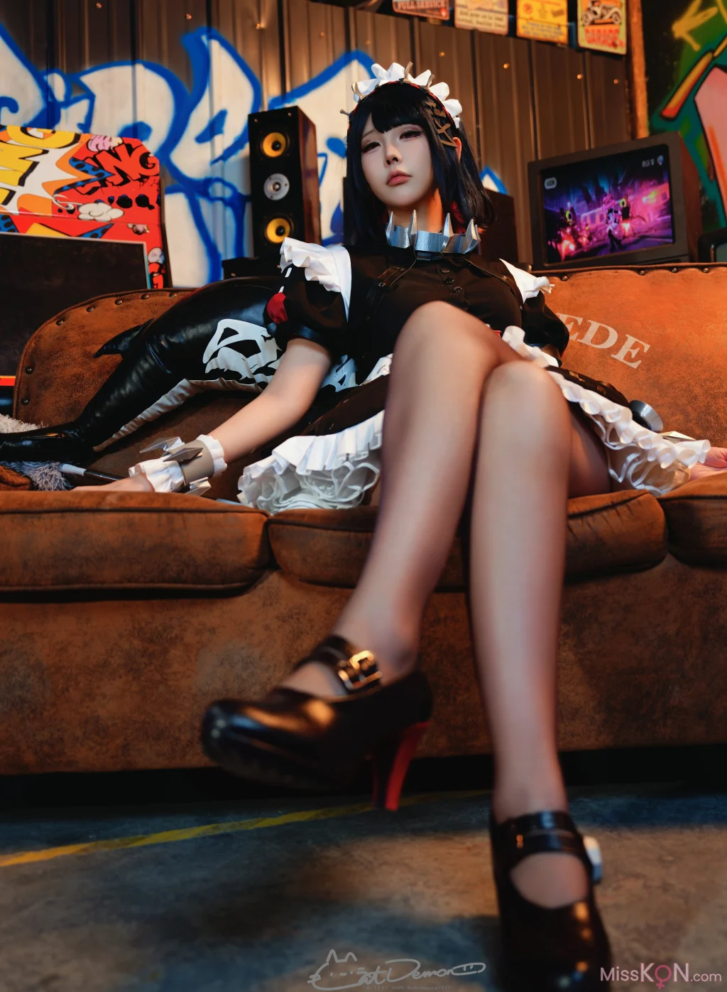 Coser@CatDemon喵崽 (你的喵崽): 绝区零 EllenJoe鲨鱼妹 (128 photos + 28 videos)