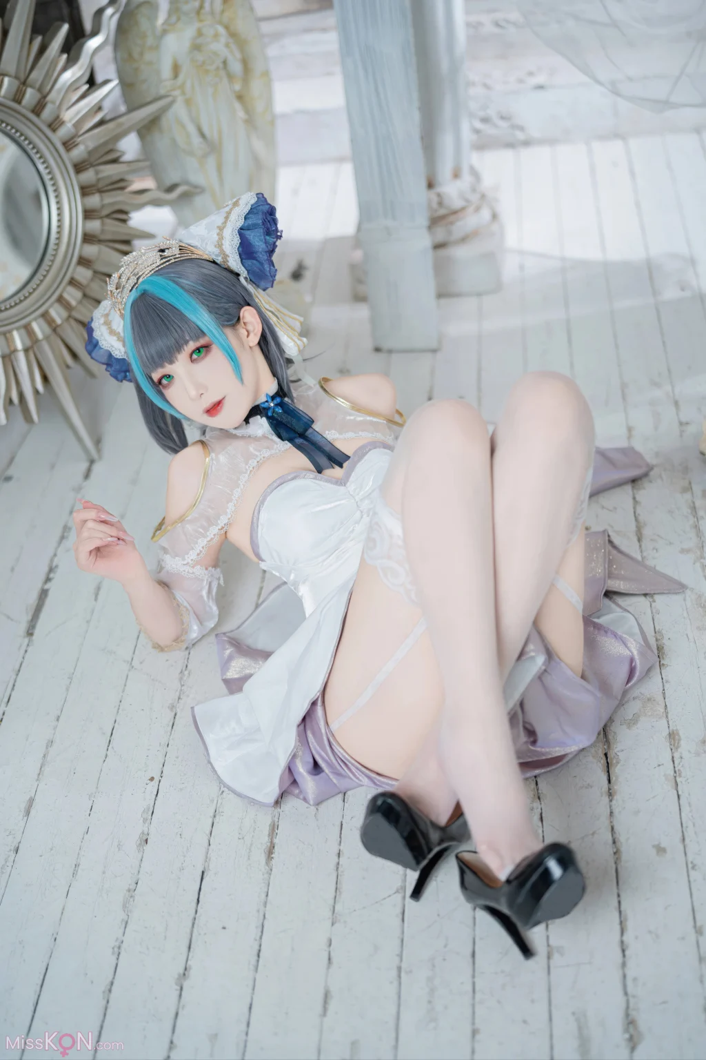 Coser@封疆疆v: 碧蓝航线 柴郡誓约礼服 (18 photos)