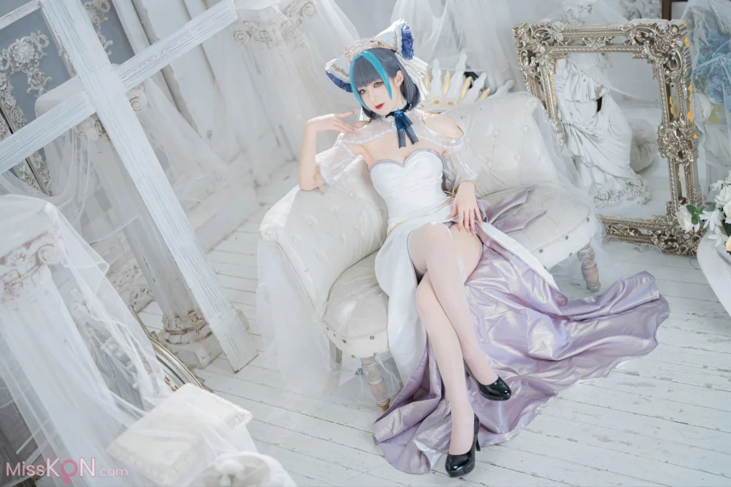 Coser@封疆疆v: 碧蓝航线 柴郡誓约礼服 (18 photos) – Page 2