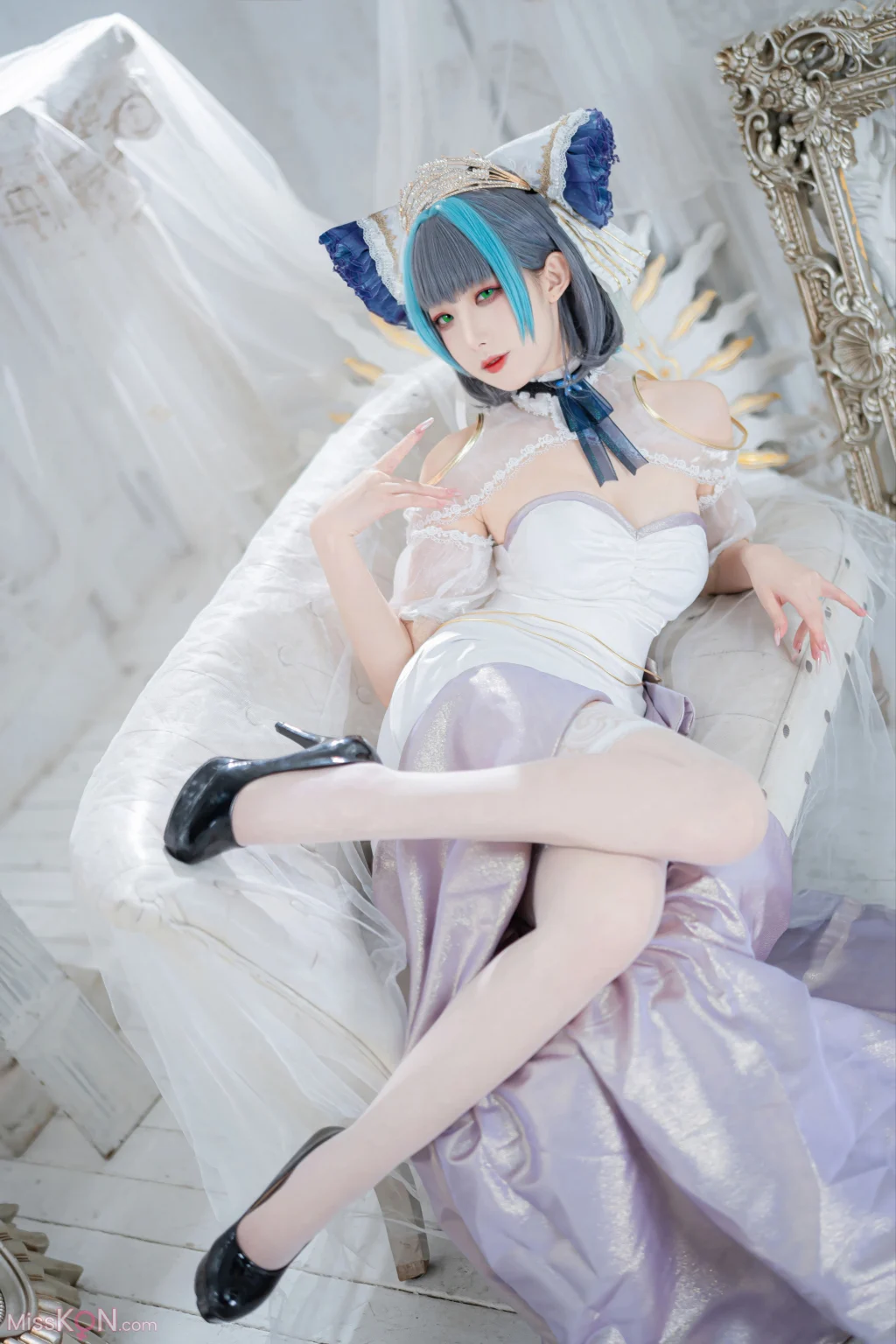 Coser@封疆疆v: 碧蓝航线 柴郡誓约礼服 (18 photos) – Page 2