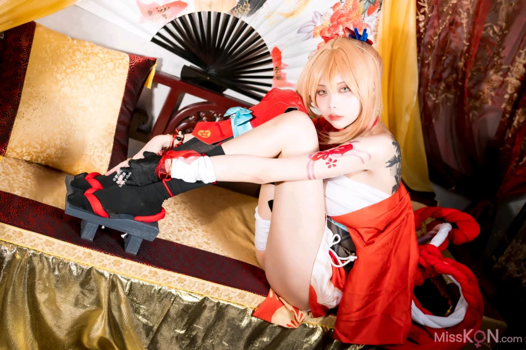 Coser@Haruka_ハルカ (Haruka芸希): 金魚花火今宵花火見 (68 photos + 1 video)