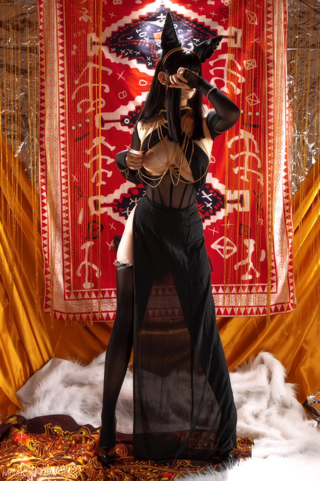 Coser@Hokunaimeko (北乃芽子): G奶 8K 阿努比斯アヌビシ (87 photos + 2 videos)