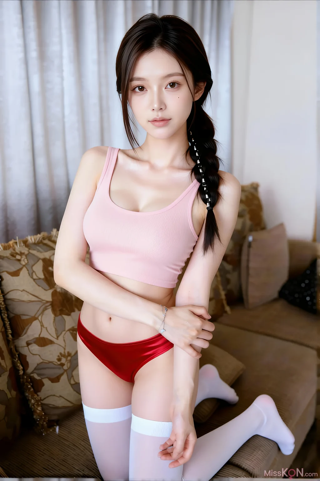 [AIGirl] 熙蕾学姐 粉色文胸 (88 photos) – Page 3