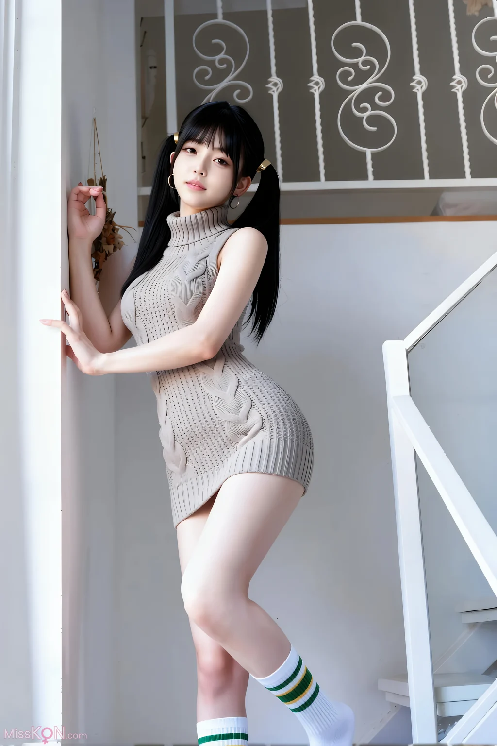 [AIGirl] 柚柚sasa 针织裙 (76 photos) – Page 3