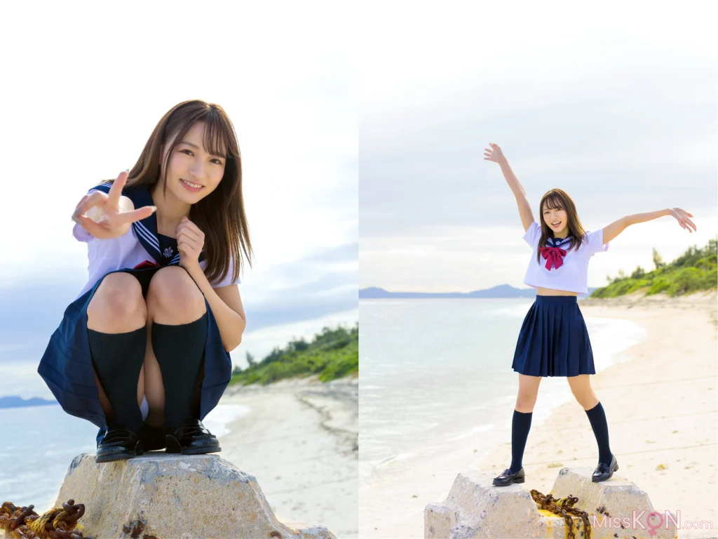 [JP] Yū Rukawa (流川夕): グラビア写真集 美波の風に抱かれて (41 photos)