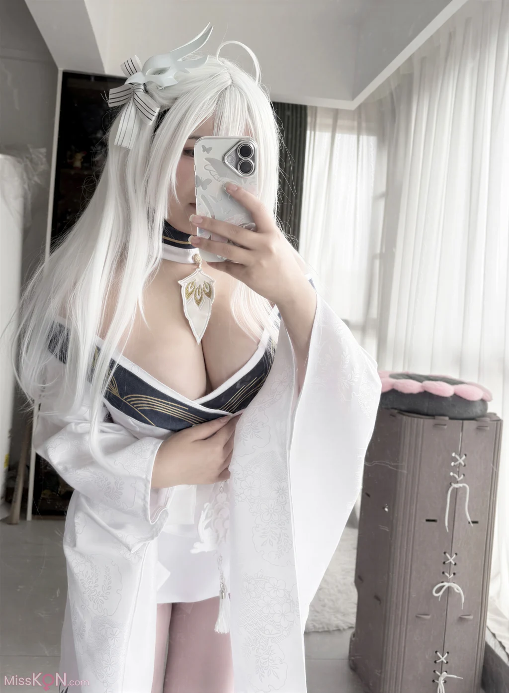 Coser@阿半今天很开心: 碧蓝航线 白凤 和服 (60 photos + 1 video) – Page 2