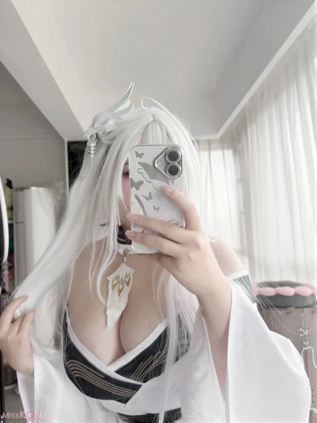 Coser@阿半今天很开心: 碧蓝航线 白凤 和服 (60 photos + 1 video) – Page 3