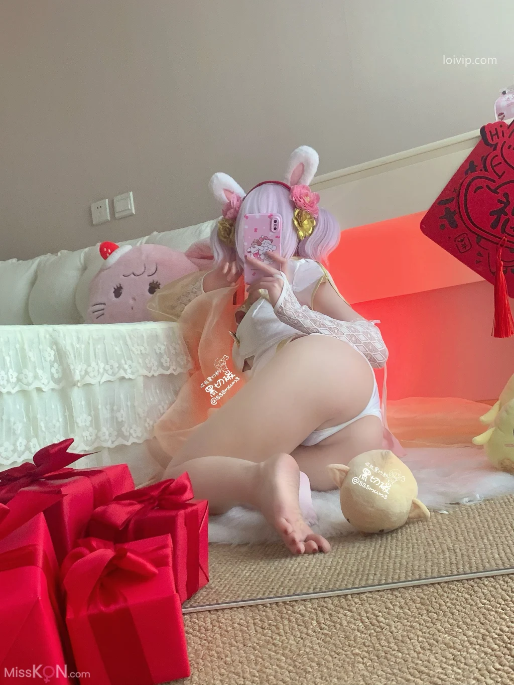 Coser@曲奇软fufu: 碧蓝航线拉菲新春旗袍五指袜 (38 photos + 4 videos) – Page 2