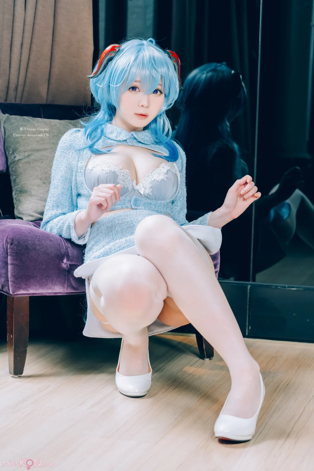 Coser@霜月shimo: Ganyu lingerie (15 photos)