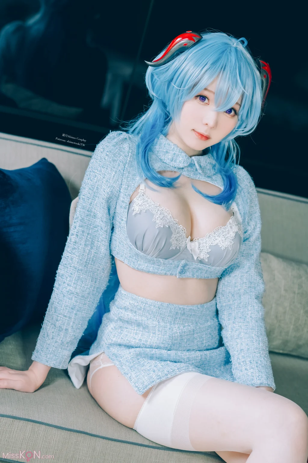 Coser@霜月shimo: Ganyu lingerie (15 photos)