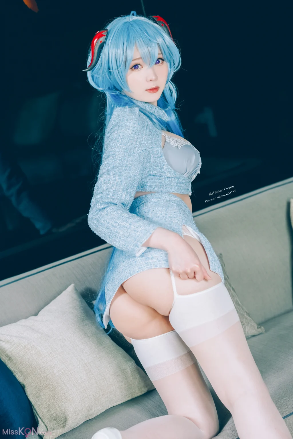 Coser@霜月shimo: Ganyu lingerie (15 photos)