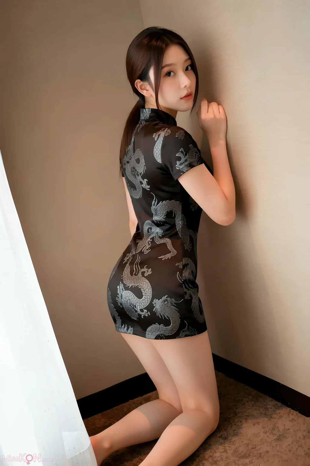 [AIGirl] 熙蕾学姐 旗袍短裙 (78 photos)