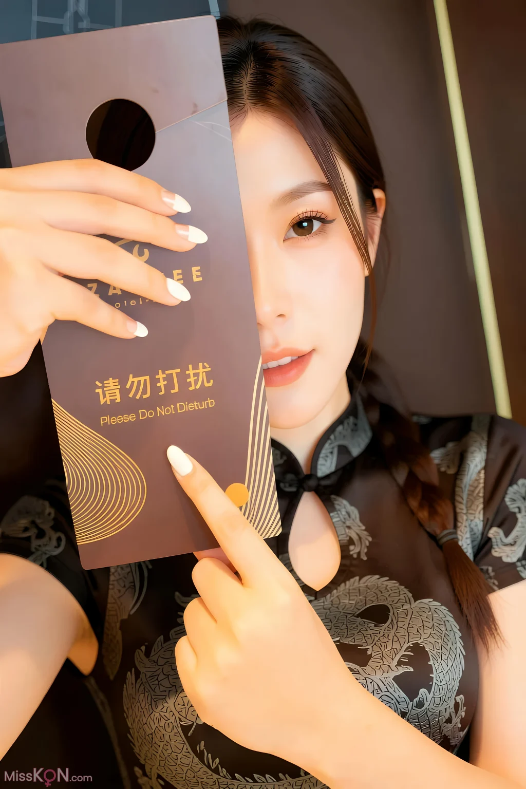 [AIGirl] 熙蕾学姐 旗袍短裙 (78 photos)
