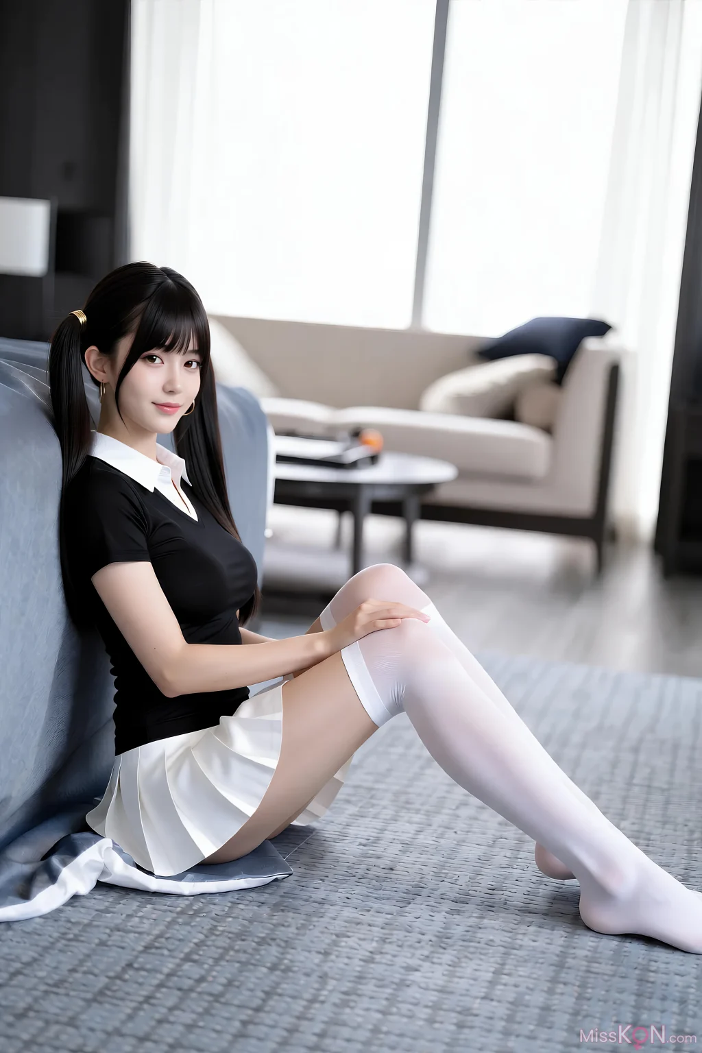 [AIGirl] 柚柚sasa 白色百褶裙 (85 photos) – Page 2