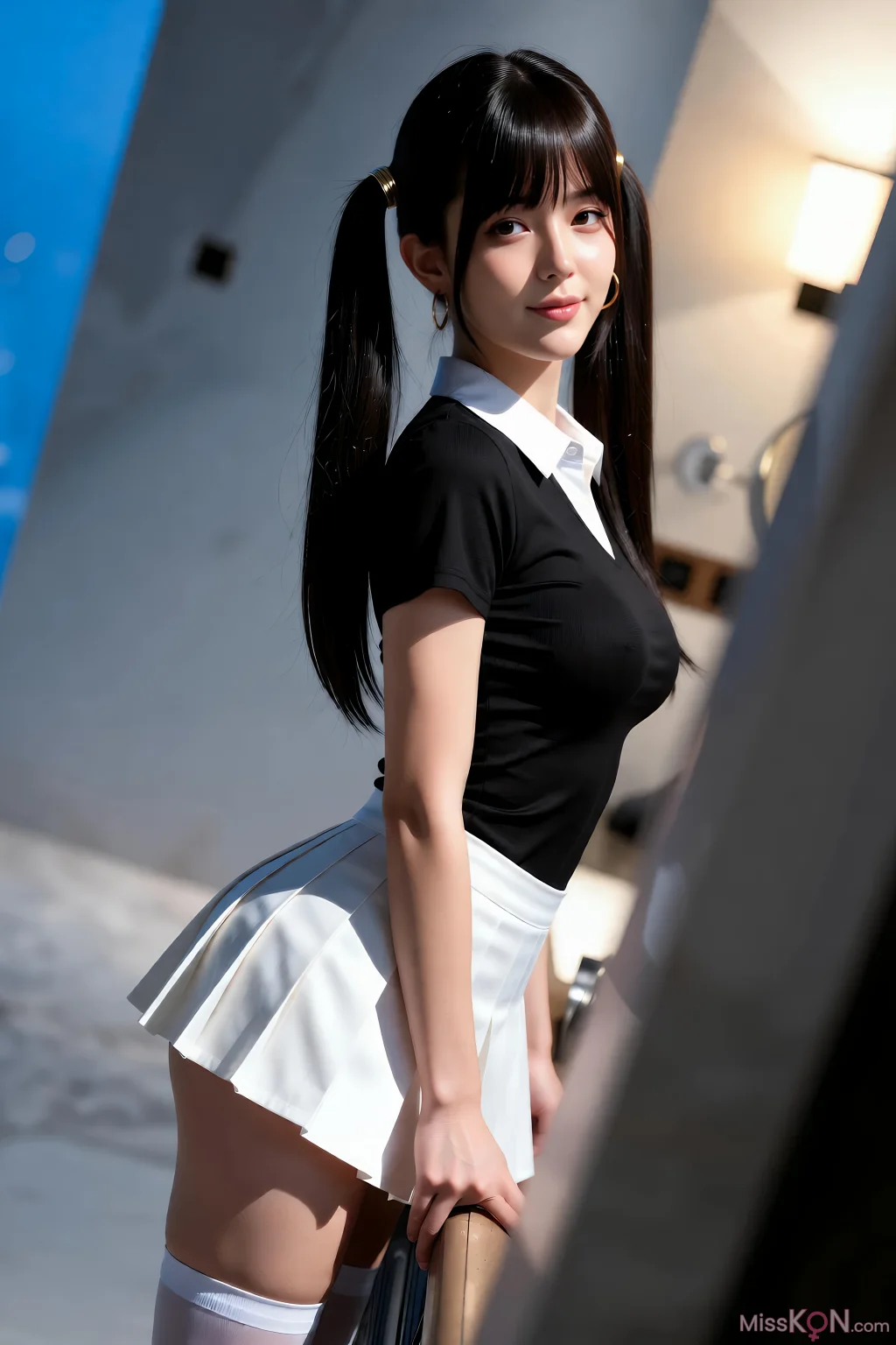 [AIGirl] 柚柚sasa 白色百褶裙 (85 photos) – Page 2