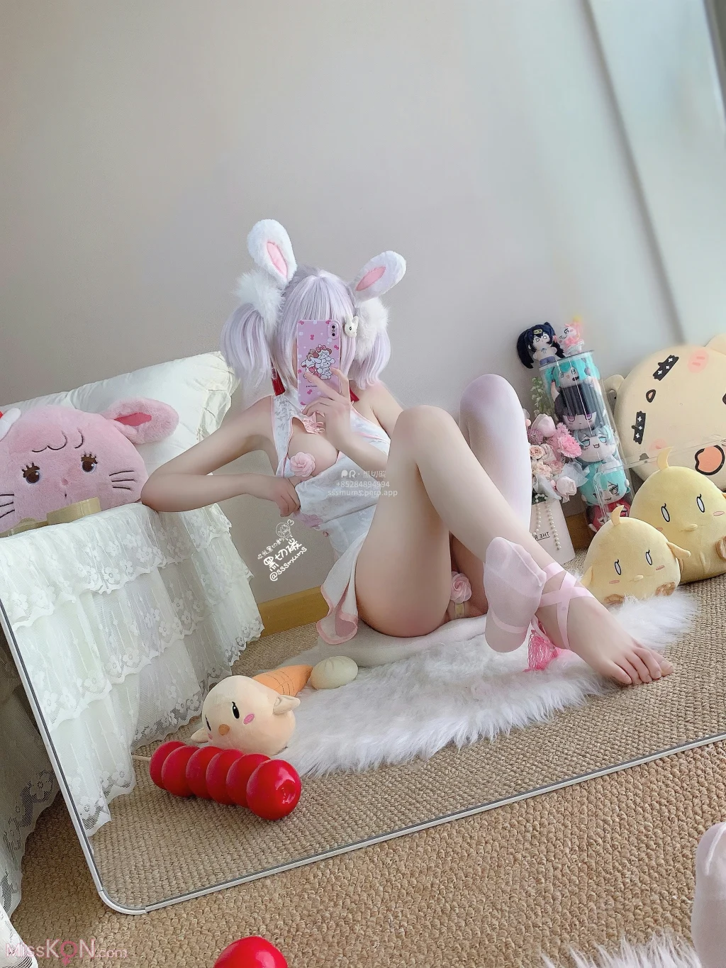 Coser@曲奇软fufu: 拉菲兔兔旗袍 (36 photos + 4 videos) – Page 2