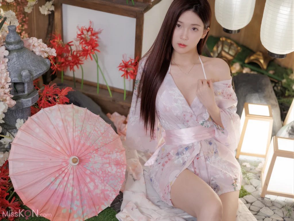 [AI Enhanced] [Bimilstory] Hayun (하윤): Vol.16 Cherry Blossom Date (61 photos)