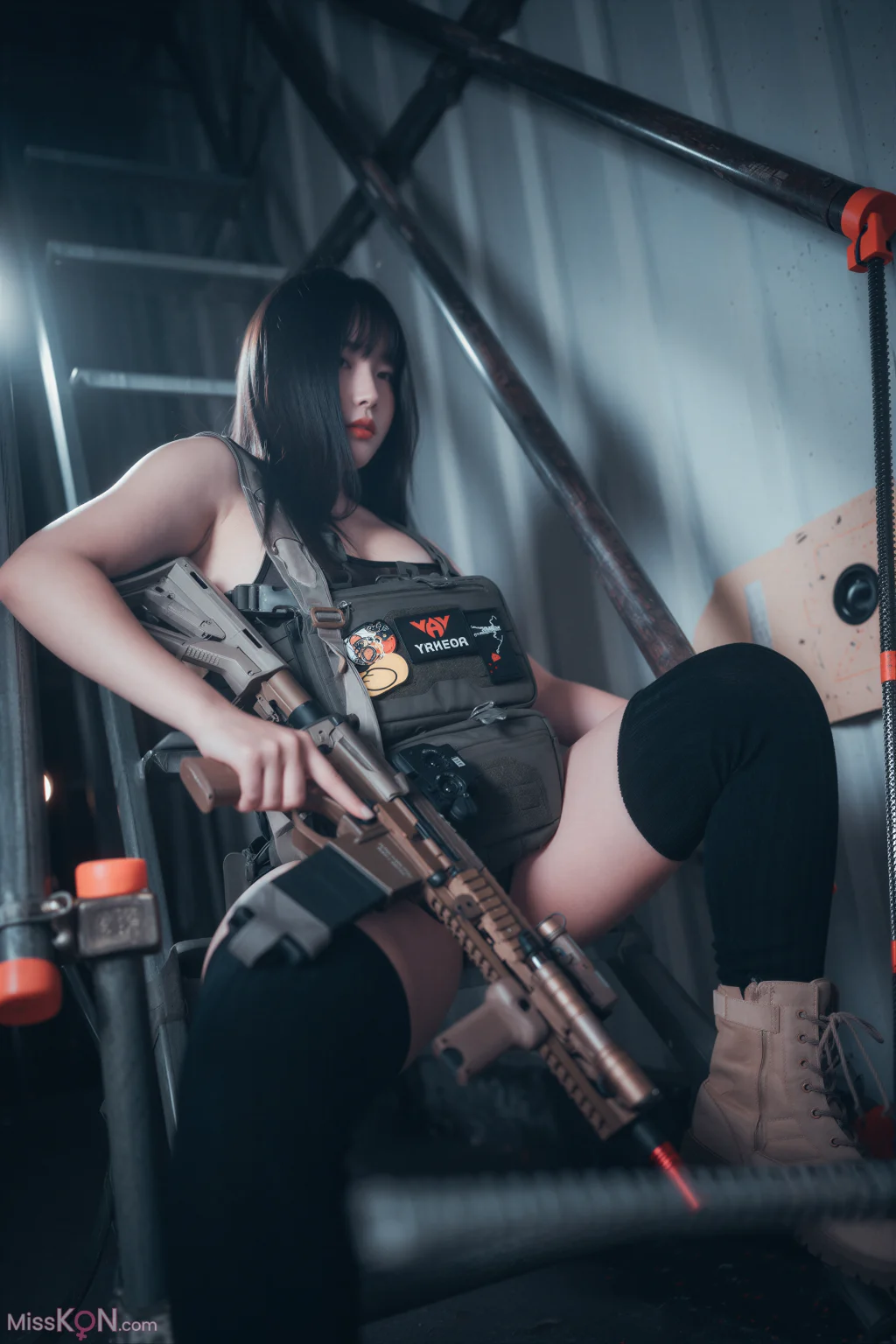[AI Enhanced] DJAWA Photo: Pia (피아) – Loose and Tight Combat Green & Camo (76 photos) – Page 3