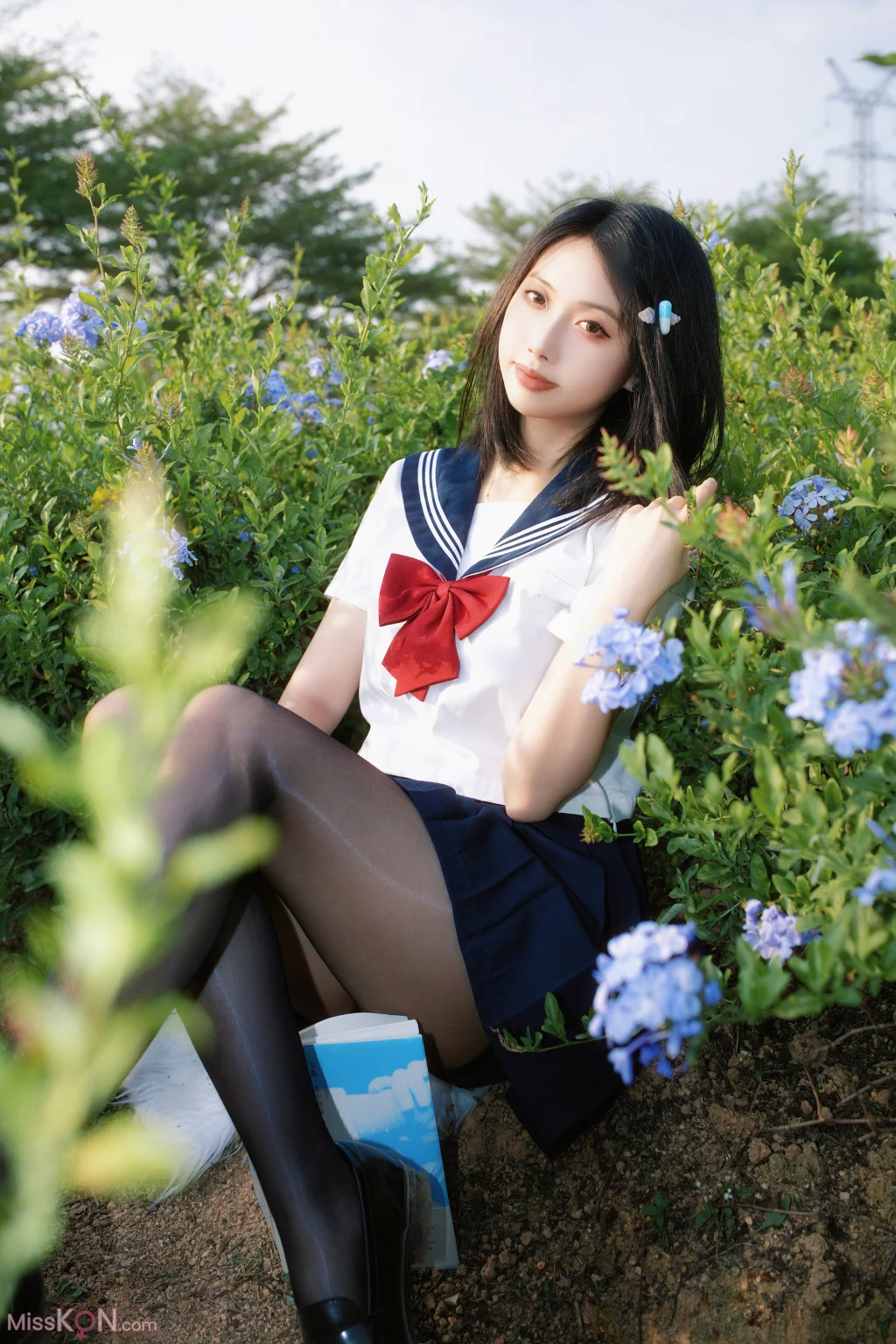 Coser@七只红豆: 蓝花JK (39 photos)
