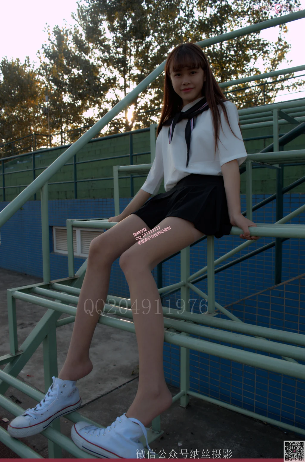 [NS纳丝摄影] No.030: 霜儿 JK户外肉丝美腿 (41 photos) – Page 2