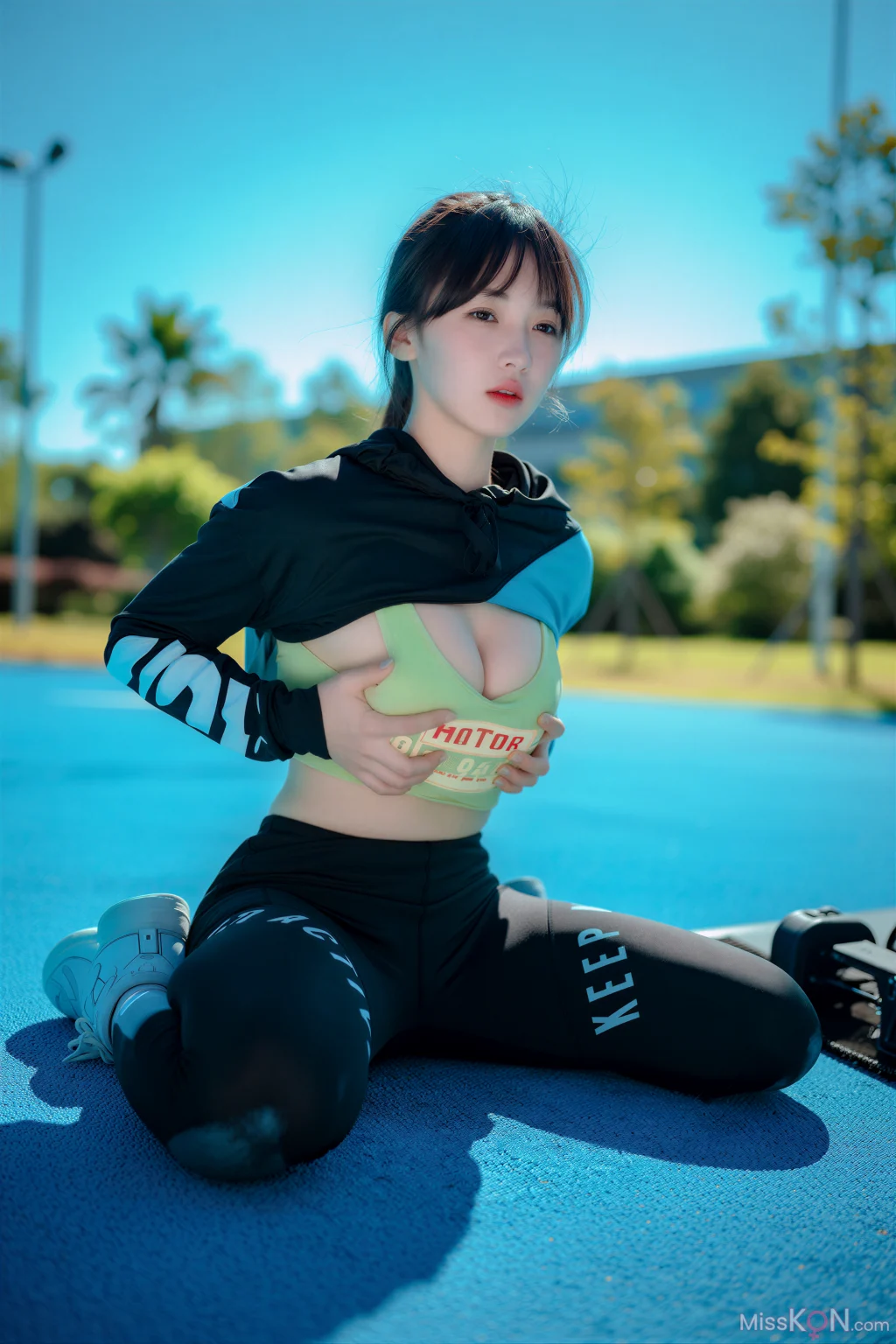 [AI Enhanced] DJAWA Photo: HENDOONG (혠둥이) – Loose and Tight Jade Blue (50 photos)