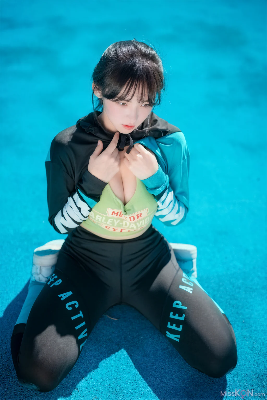 [AI Enhanced] DJAWA Photo: HENDOONG (혠둥이) – Loose and Tight Jade Blue (50 photos) – Page 3