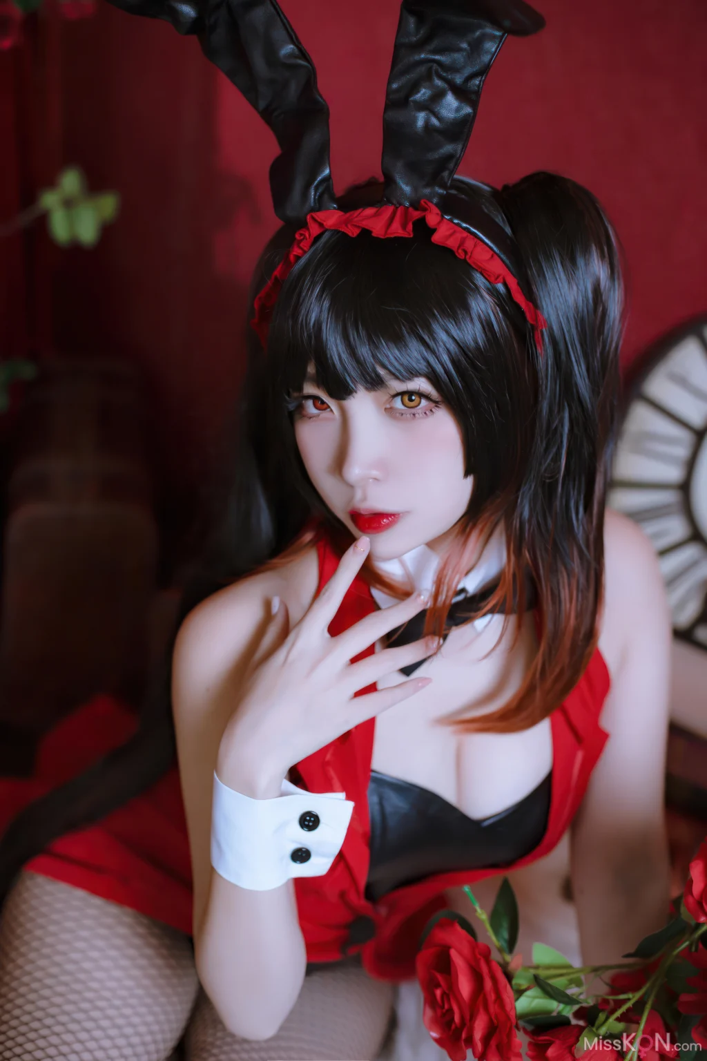 Coser@二佐Nisa: 约会大作战 狂三 兔女郎 (30 photos)