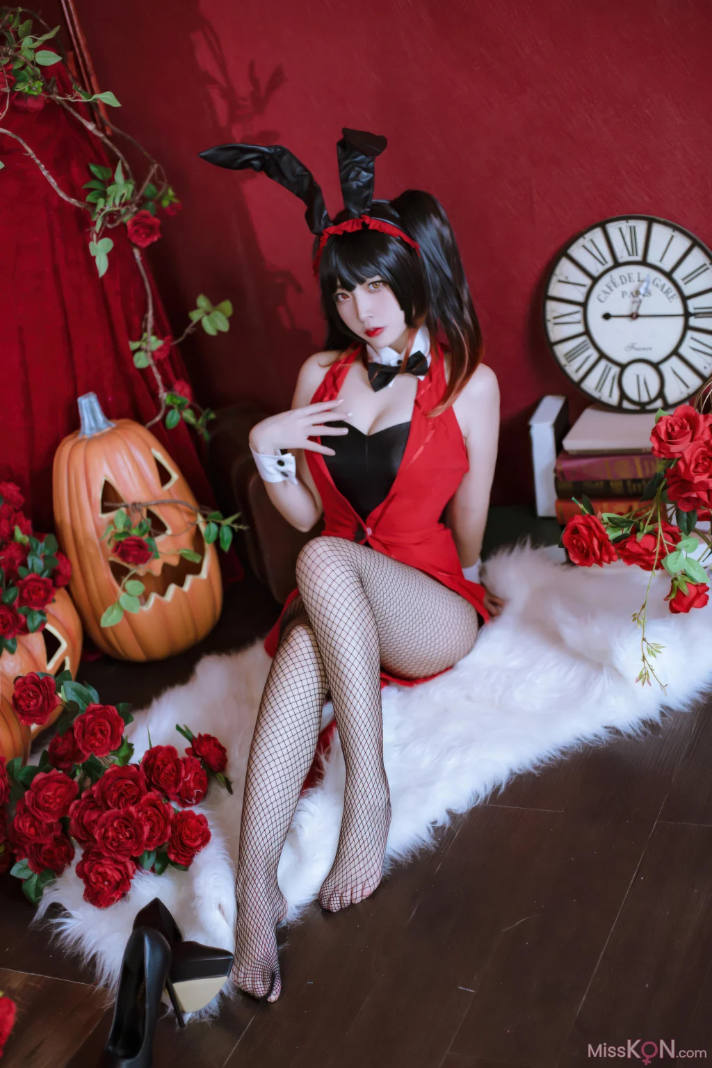 Coser@二佐Nisa: 约会大作战 狂三 兔女郎 (30 photos)