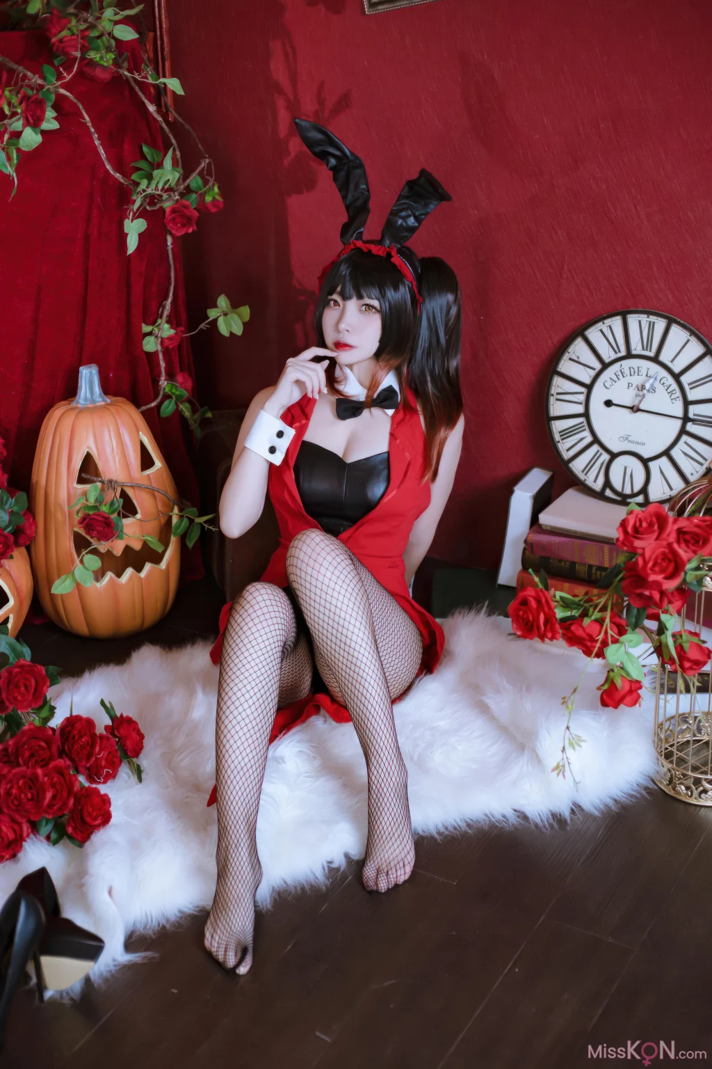 Coser@二佐Nisa: 约会大作战 狂三 兔女郎 (30 photos)