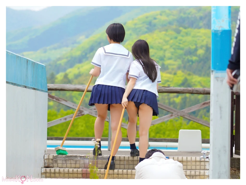 [JP] Kanon Urara (花音うらら) & Monami Suzu (もなみ鈴): In A World Of Beautiful, Pale Blue 美しい水縹の、世界で。 (70 photos)