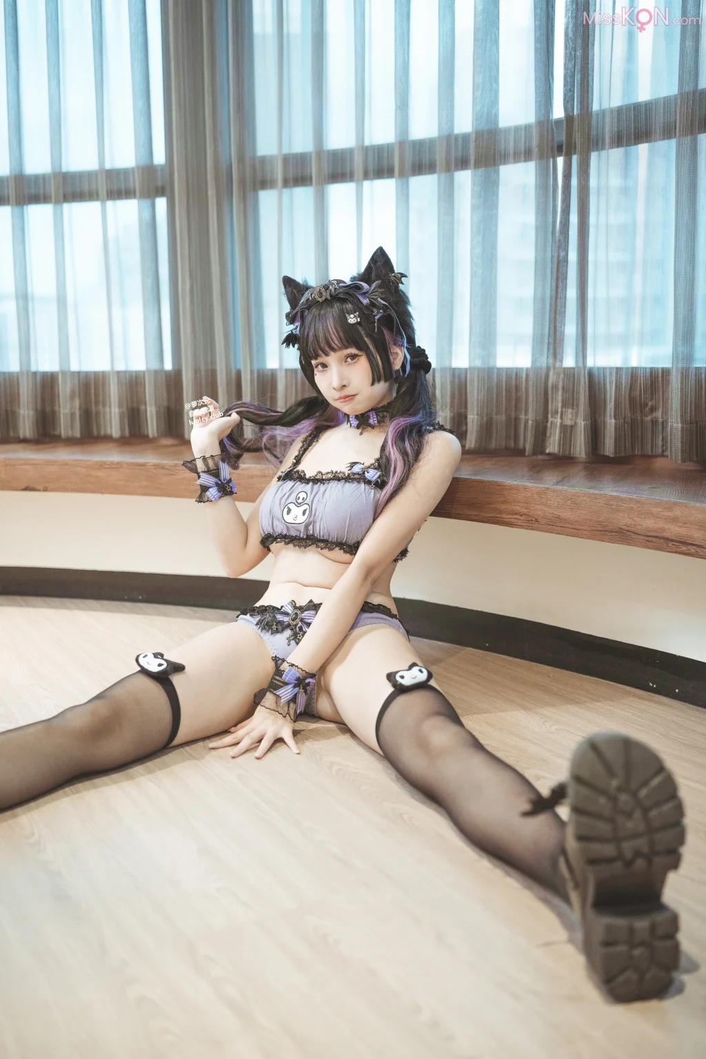 Coser@慕慕Momo: 巨乳萝莉 酷洛米 (Kuromi) (8K Ver.) (70 photos + 1 video)