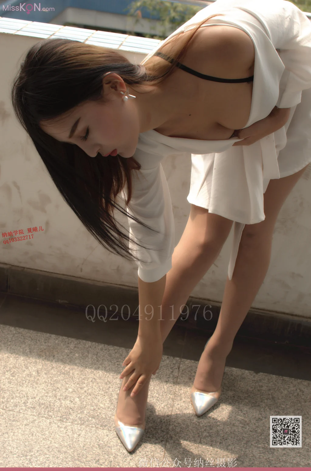 [NS纳丝摄影] No.035: 夏晴儿 眉眼欲女走廊黑丝长腿 (79 photos + 1 video) – Page 2