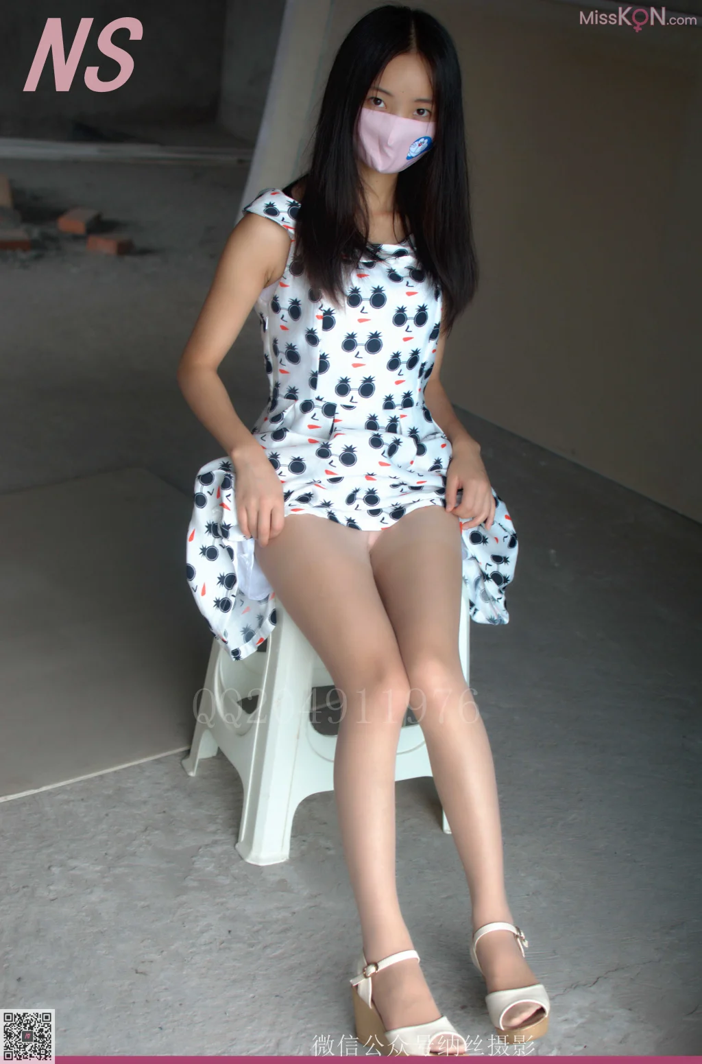 [NS纳丝摄影] No.045: 小丸子 废墟黑丝美臀 (77 photos + 1 video)