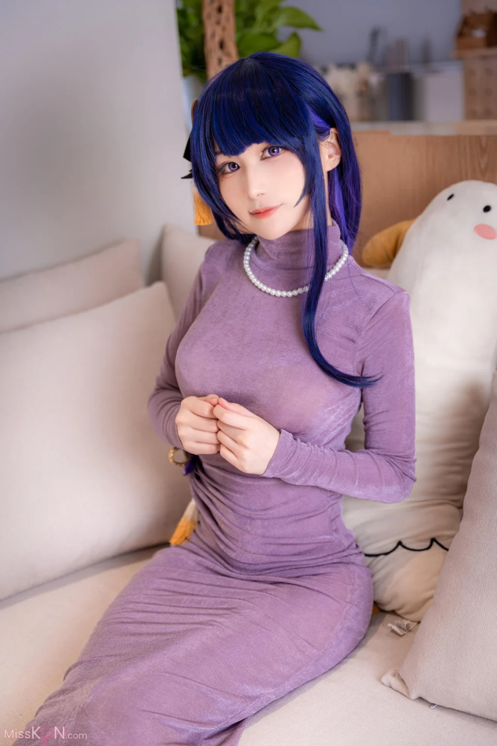 Coser@幼愛Youmeko: 原神 雷电将军 (20 photos)