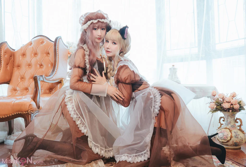 Coser@羽生三未 & 一千只猫薄荷: 透明女仆 (32 photos)