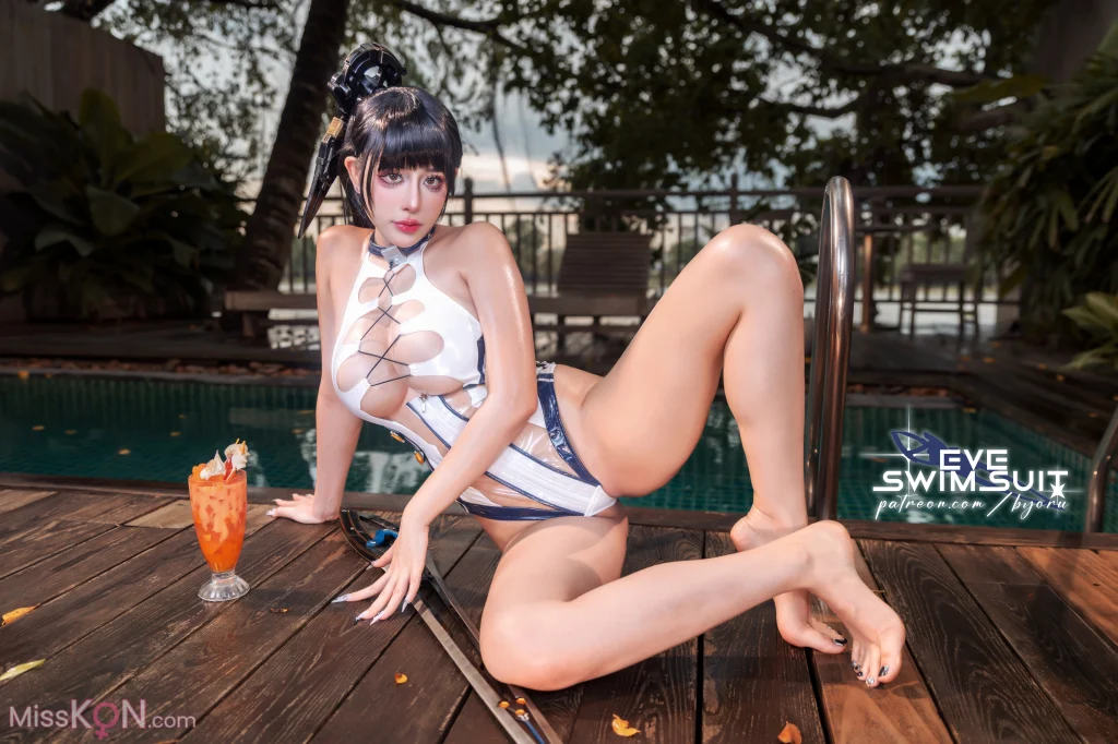 Coser@Byoru: Eve swimsuit (58 photos + 17 videos)