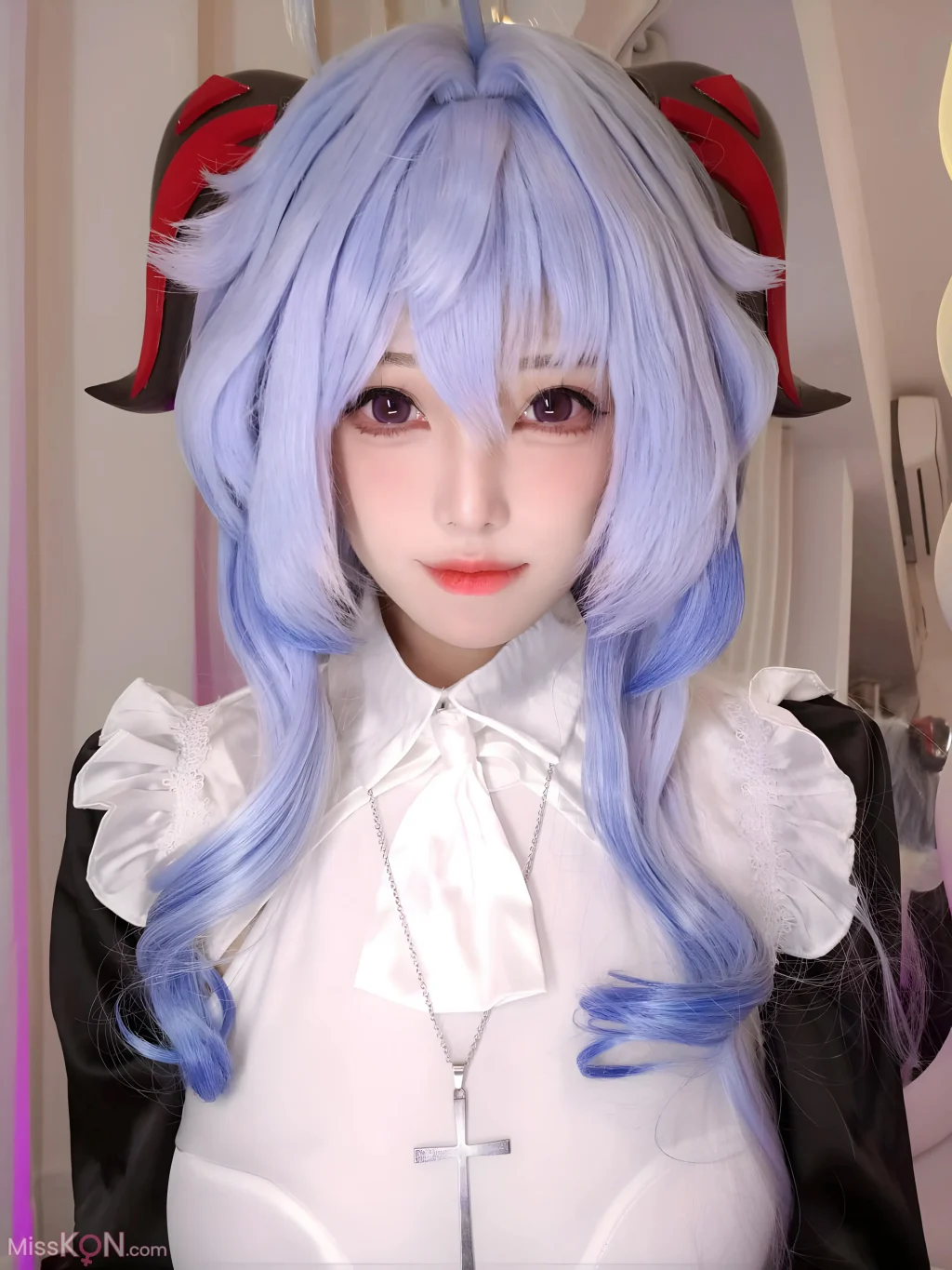 Coser@蜜汁猫裘: 原神 甘雨修女 (39 photos + 6 videos)