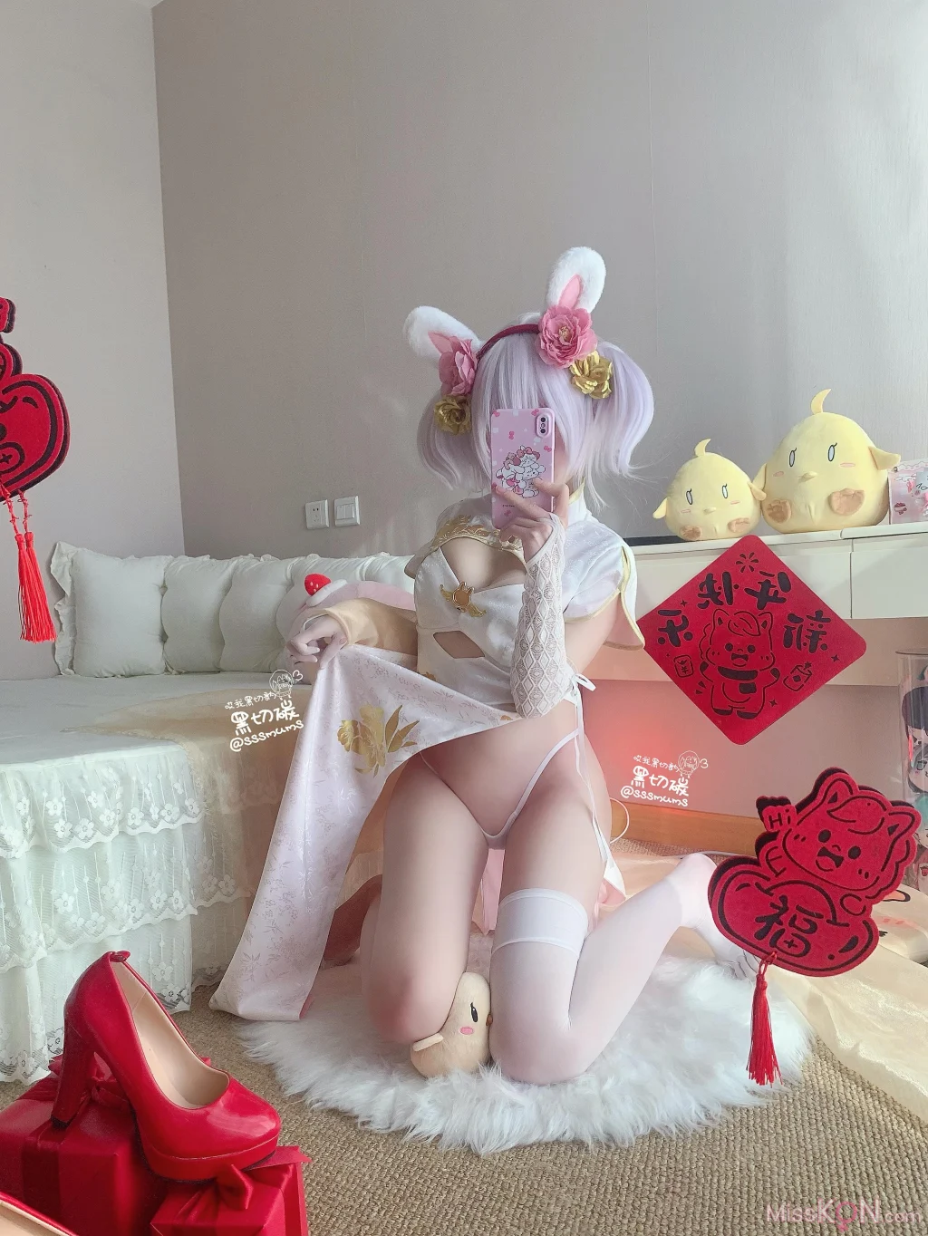 Coser@哎我黑切讷: 碧蓝航线拉菲新春旗袍五指袜 (38 photos + 3 videos) – Page 2