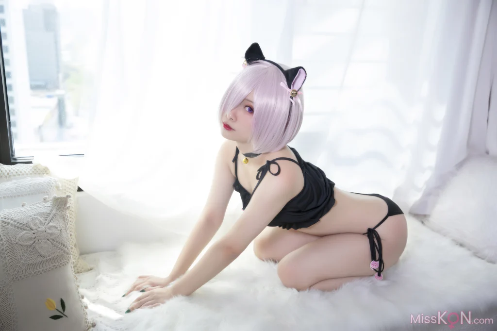 Coser@洛璃LoLiSAMA: FGO 玛修 猫咪 (24 photos)