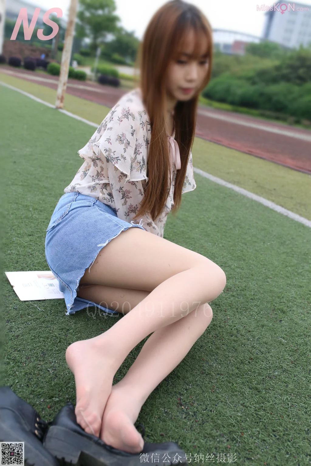 [NS纳丝摄影] No.063: 可可 牛仔短裙丝袜 (48 photos) – Page 2