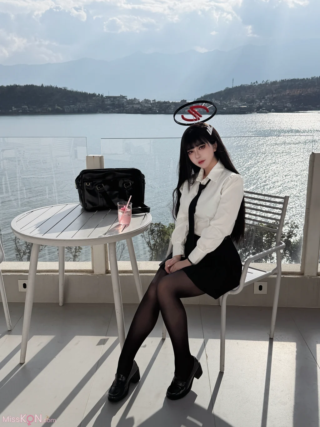 Coser@半半子: 蔚蓝档案 调月莉音 制服+竞泳 (64 photos + 5 videos)