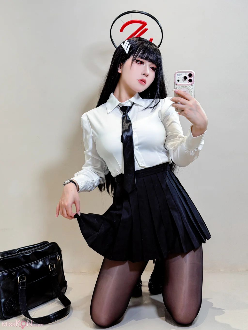 Coser@半半子: 蔚蓝档案 调月莉音 制服+竞泳 (64 photos + 5 videos)