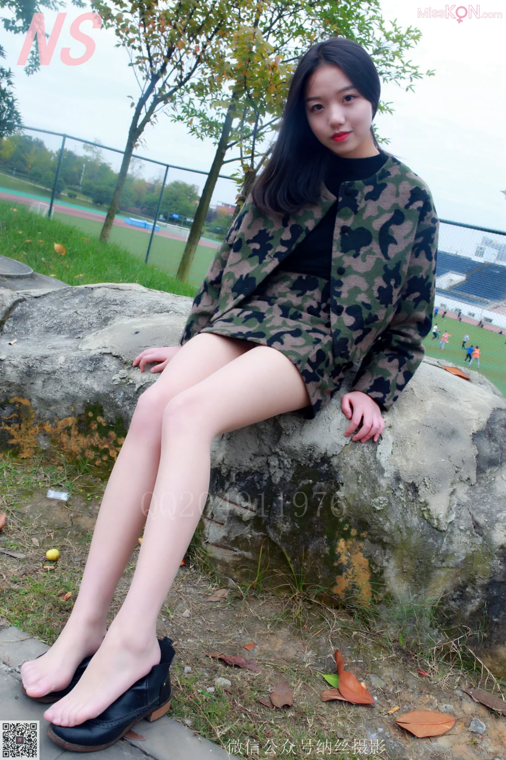 [NS纳丝摄影] No.076: 微微 迷彩少女户外肉丝 (89 photos)