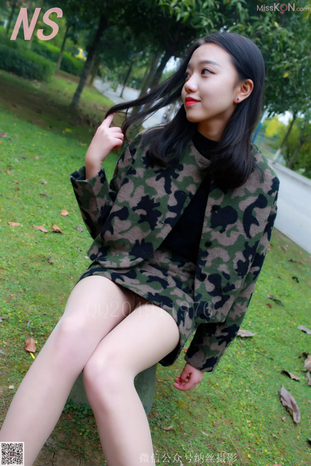 [NS纳丝摄影] No.076: 微微 迷彩少女户外肉丝 (89 photos) – Page 2